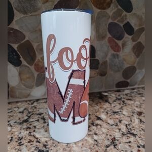 Football Mom 20oz Tumbler New